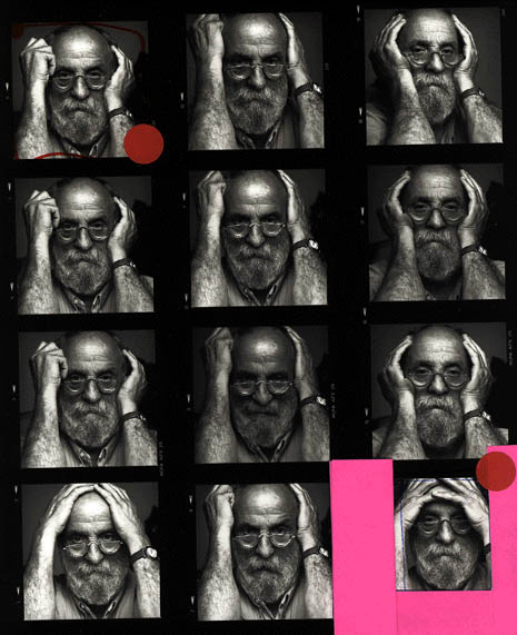 Planche contact portrait de César par Arnault Joubin — 1993